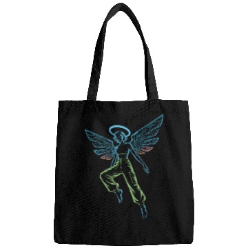 Discover Circuit Angel Digital Wings Tech Halo Streetwear Bags