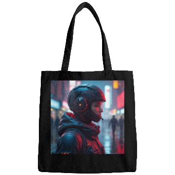 Discover Futuristic Cyberpunk Nightscape Bags