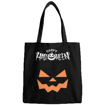 Discover Spooky Jack-O-Lantern Halloween Design Bags