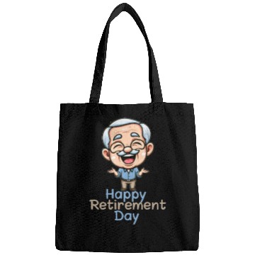 Discover Joyful Retirement Celebration Illustration Bags