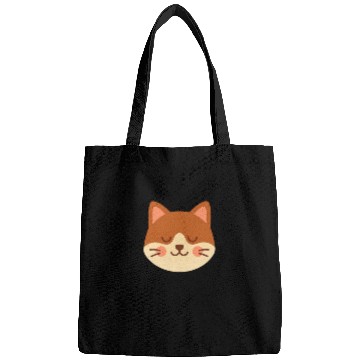 Discover Minimal Cat Face – Cute Kitty Bags