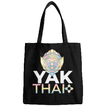 Discover Colorful Geometric Thai Hanuman Illustration Bags