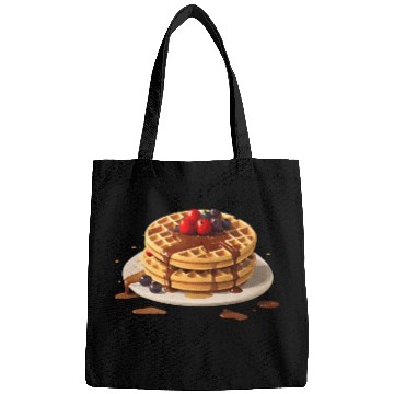 Discover Chocolate Drizzled Berry Waffles Design Bags
