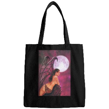 Discover Mystic Moonlit Bat-Winged Woman Bags