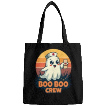Discover Halloween Boo Boo Crew Cute Ghost Nurse Doctor Bags
