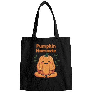 Discover Pumpkin Namaste Autumn Design Bags