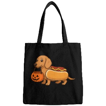 Discover Hot Dog Dachshund Halloween Bags