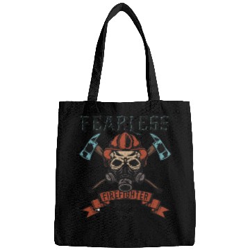 Discover Resilient Firefighter Skull Emblem Bags