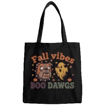 Discover Fall vibes | Halloween Bulldog Ghost  Bags