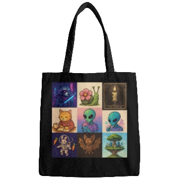 Discover Whimsical Celestial Animal and Alien Designs Bags