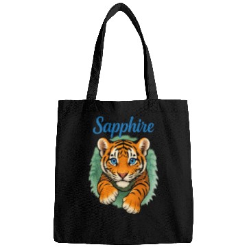 Discover Vivid Tiger Cub Illustration - Sapphire Bags