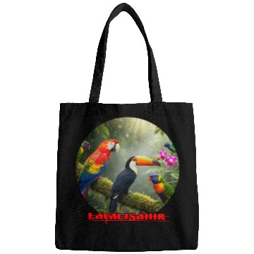Discover Vibrant Tropical Bird Collection Design Bags