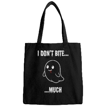Discover I Don't Bite... Much - Cute Vampire Ghost Bags