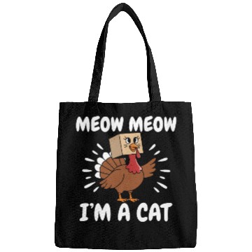 Discover Turkey Bags Funny Thanksgiving Cat Lover Gift