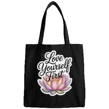 Discover Inspirational Lotus Floral Affirmation Bags