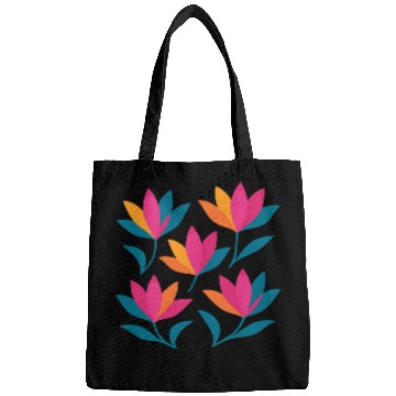 Discover Colorful Abstract Tulips Graphic Bags