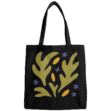 Discover Earthy Leaves & Stars Graphic Bags
