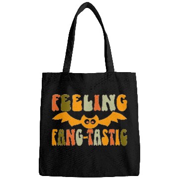 Discover Feeling Fang-Tastic Funny Halloween Bat Bags