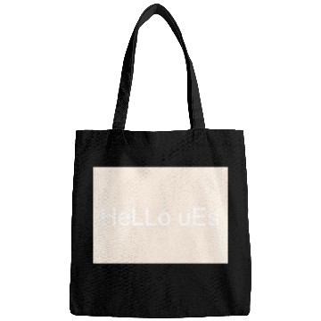 Discover Minimalist Hello Text Design Bags
