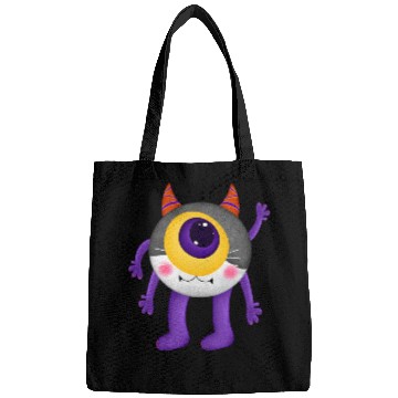 Discover Cute Monster with Single Eye and Horns Bags