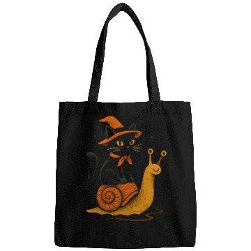 Discover Halloween Cat with Snail and Wizard Hat Bags