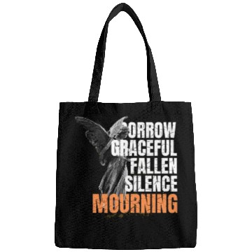Discover Angel with Wings and Mourning Words Bags