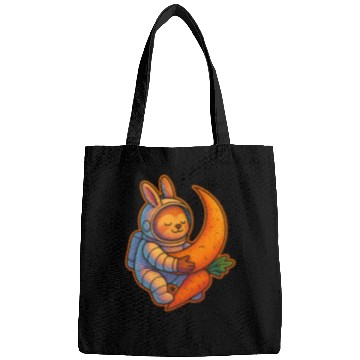 Discover Adorable Moon Bunny with Carrot Bags