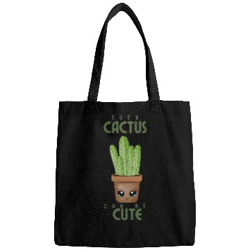 Discover Adorable Cactus with Big Eyes Design Bags