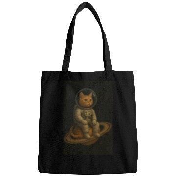 Discover Celestial Cat in Astronaut Suit Bags
