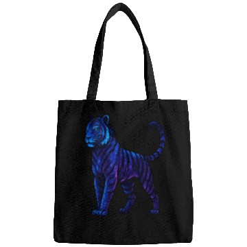 Discover Celestial Galaxy Tiger Illustration Bags
