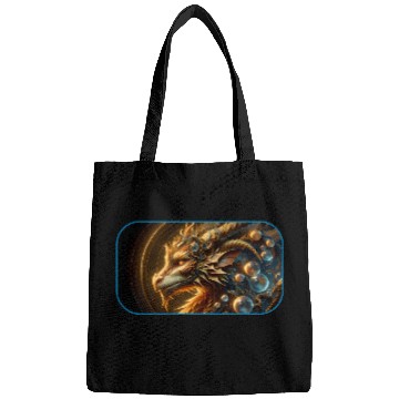 Discover Fantasy Orb Dragon Logo Bags