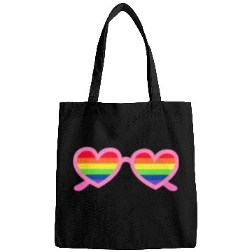 Discover Rainbow Heart Sunglasses LGBTQ Bags