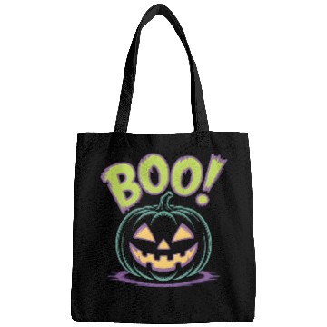 Discover Spooky Pumpkin Halloween Design Bags
