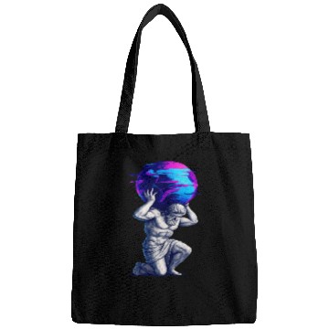 Discover Ancient Titan Carrying Earth Artwork Bags