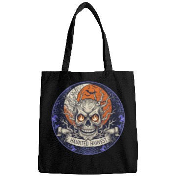 Discover Haunted Harvest Halloween Design Bags