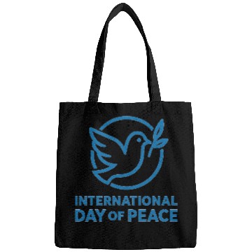 Discover Peace Dove with Olive Branch Illustration Bags