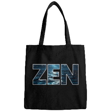 Discover Ocean Waves Zen Logo Bags