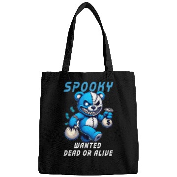 Discover Spooky Teddy Bear Wanted Dead or Alive Halloween Bags