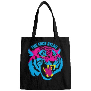 Discover Vivid Tiger Face Atlas Design Bags