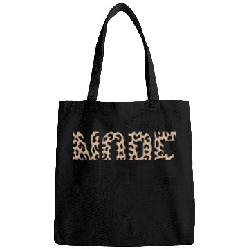 Discover Leopard Print Motif with Bold Typography Bags