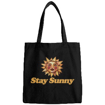 Discover Sun and Smiley Face Motivational Design Bags