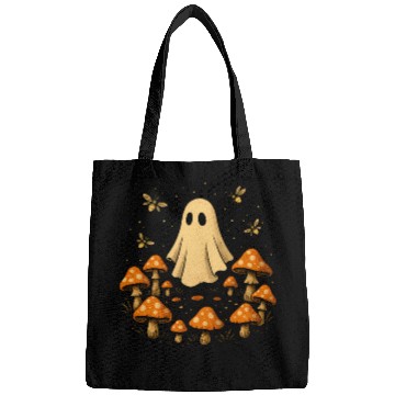 Discover Enchanted Mushroom and Ghost Illustration Bags