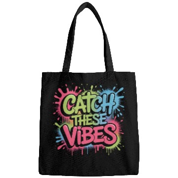 Discover Catch These Vibes Graffiti Design Bags