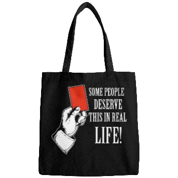 Discover Red card funny designs Bags