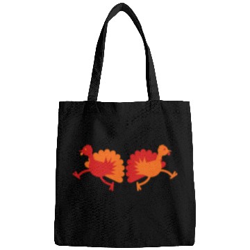 Discover Thanksgiving Turkey Birds two running away! Bags