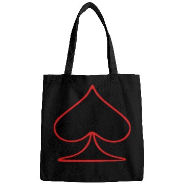 Discover Outlined Spades card shape Bags
