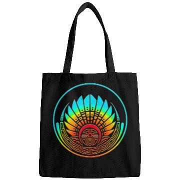 Discover Mayan mask, crop circle, Quetzalcoatl, aztec Bags