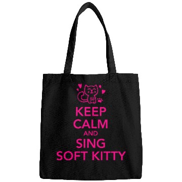 Discover Keep calm and sing soft kitty Bags
