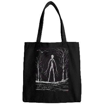 Discover creepy slender man Bags