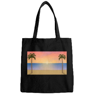 Discover Sunrise / Sunset Beach Scene Bags